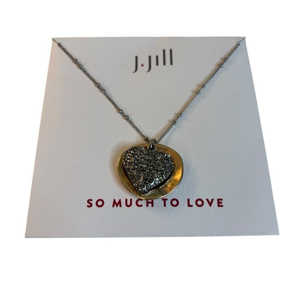 J. Jill Two-Tone Heart Necklace